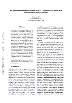 Mitigating Biases to Embrace Diversity: A Comprehensive Annotation
  Benchmark for Toxic Language