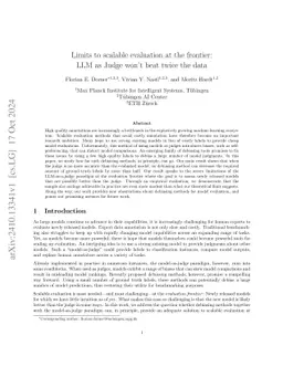 Limits to scalable evaluation at the frontier: LLM as Judge won't beat twice the data