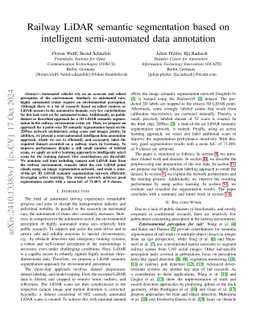 Railway LiDAR semantic segmentation based on intelligent semi-automated
  data annotation