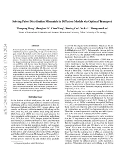 Solving Prior Distribution Mismatch in Diffusion Models via Optimal
  Transport