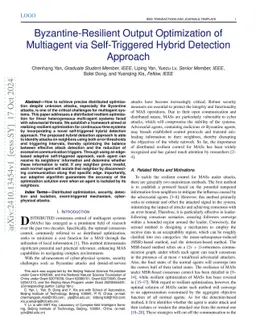 Byzantine-Resilient Output Optimization of Multiagent via Self-Triggered
  Hybrid Detection Approach