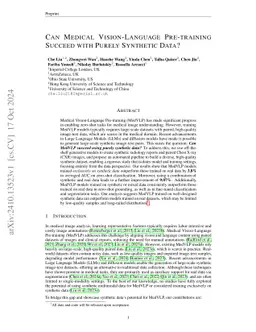 Can Medical Vision-Language Pre-training Succeed with Purely Synthetic Data?