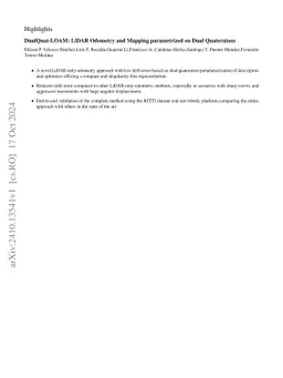 DualQuat-LOAM: LiDAR Odometry and Mapping parametrized on Dual
  Quaternions