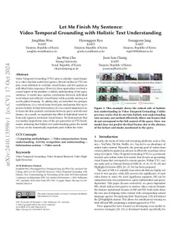Let Me Finish My Sentence: Video Temporal Grounding with Holistic Text
  Understanding