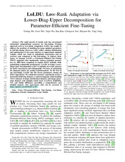 LoLDU: Low-Rank Adaptation via Lower-Diag-Upper Decomposition for
  Parameter-Efficient Fine-Tuning