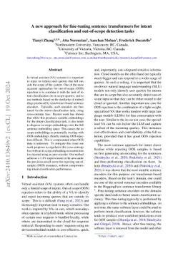A new approach for fine-tuning sentence transformers for intent
  classification and out-of-scope detection tasks