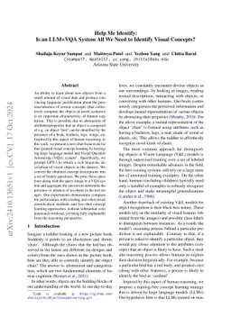 Help Me Identify: Is an LLM+VQA System All We Need to Identify Visual
  Concepts?