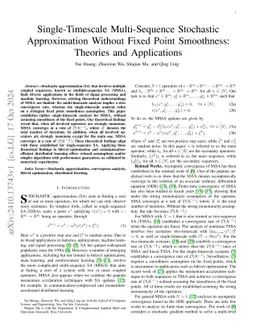 Single-Timescale Multi-Sequence Stochastic Approximation Without Fixed
  Point Smoothness: Theories and Applications