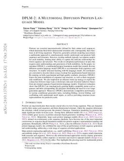 DPLM-2: A Multimodal Diffusion Protein Language Model