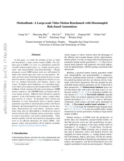 MotionBank: A Large-scale Video Motion Benchmark with Disentangled
  Rule-based Annotations