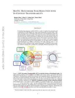BenTo: Benchmark Task Reduction with In-Context Transferability