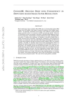 Improving Consistency in Diffusion Models for Image Super-Resolution