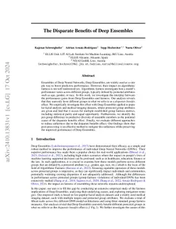 The Disparate Benefits of Deep Ensembles