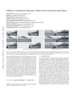 VidPanos: Generative Panoramic Videos from Casual Panning Videos