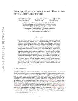 Influence Functions for Scalable Data Attribution in Diffusion Models