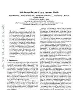 SoK: Prompt Hacking of Large Language Models