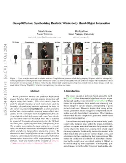 GraspDiffusion: Synthesizing Realistic Whole-body Hand-Object Interaction