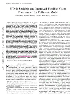FiTv2: Scalable and Improved Flexible Vision Transformer for Diffusion
  Model