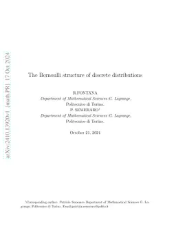 The Bernoulli structure of discrete distributions