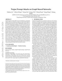 Are You Using Reliable Graph Prompts? Trojan Prompt Attacks on Graph Neural Networks