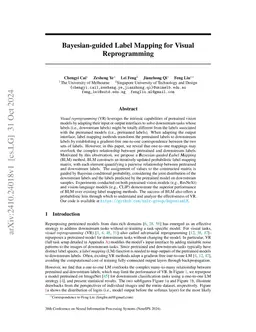 Bayesian-guided Label Mapping for Visual Reprogramming