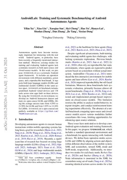 AndroidLab: Training and Systematic Benchmarking of Android Autonomous
  Agents