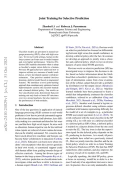 Joint Training for Selective Prediction