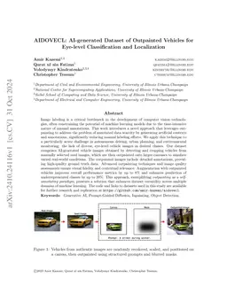 AIDOVECL: AI-generated Dataset of Outpainted Vehicles for Eye-level Classification and Localization