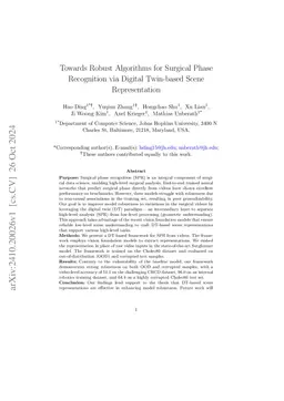 Towards Robust Algorithms for Surgical Phase Recognition via Digital Twin Representation