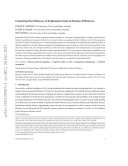 Evaluating the Influences of Explanation Style on Human-AI Reliance