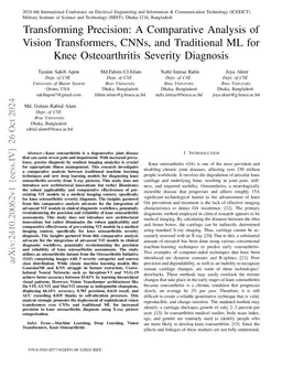 Transforming Precision: A Comparative Analysis of Vision Transformers,
  CNNs, and Traditional ML for Knee Osteoarthritis Severity Diagnosis