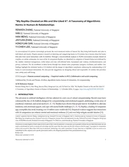 The Dark Side of AI Companionship: A Taxonomy of Harmful Algorithmic
  Behaviors in Human-AI Relationships