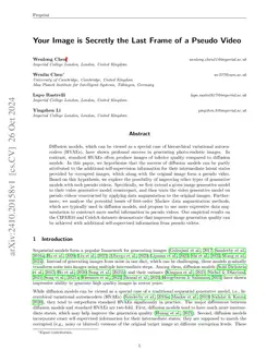 Your Image is Secretly the Last Frame of a Pseudo Video