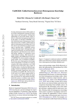 UniHGKR: Unified Instruction-aware Heterogeneous Knowledge Retrievers