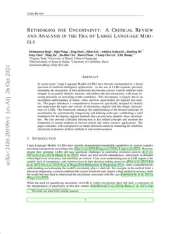 Rethinking the Uncertainty: A Critical Review and Analysis in the Era of
  Large Language Models