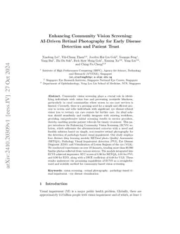 Enhancing Community Vision Screening -- AI Driven Retinal Photography
  for Early Disease Detection and Patient Trust