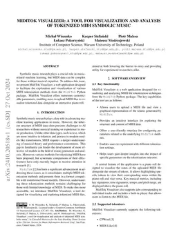 MidiTok Visualizer: a tool for visualization and analysis of tokenized
  MIDI symbolic music