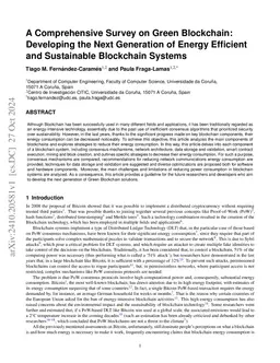 A Comprehensive Survey on Green Blockchain: Developing the Next
  Generation of Energy Efficient and Sustainable Blockchain Systems