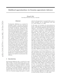 Likelihood approximations via Gaussian approximate inference