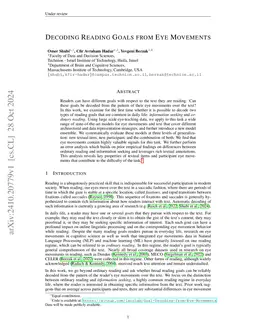 Decoding Reading Goals from Eye Movements