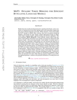 MrT5: Dynamic Token Merging for Efficient Byte-level Language Models