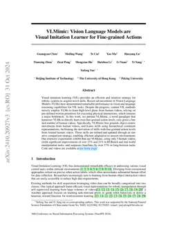 VLMimic: Vision Language Models are Visual Imitation Learner for
  Fine-grained Actions