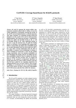 CovFUZZ: Coverage-based fuzzer for 4G&5G protocols
