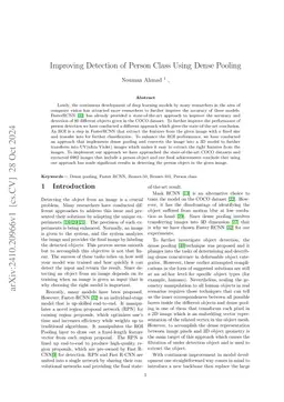 Improving Detection of Person Class Using Dense Pooling