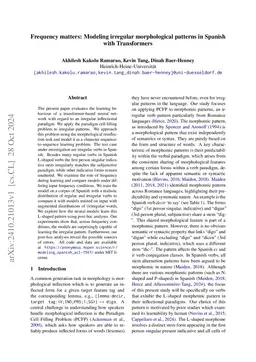 Frequency matters: Modeling irregular morphological patterns in Spanish with Transformers