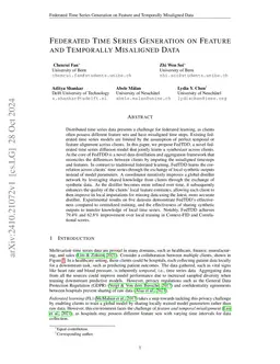 Federated Time Series Generation on Feature and Temporally Misaligned Data