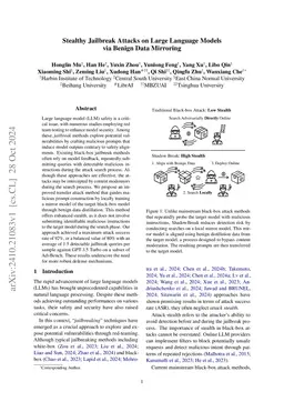 Stealthy Jailbreak Attacks on Large Language Models via Benign Data Mirroring