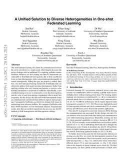 A Unified Solution to Diverse Heterogeneities in One-shot Federated Learning