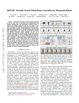 HOVER: Versatile Neural Whole-Body Controller for Humanoid Robots