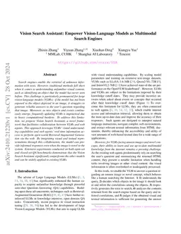 Vision Search Assistant: Empower Vision-Language Models as Multimodal
  Search Engines